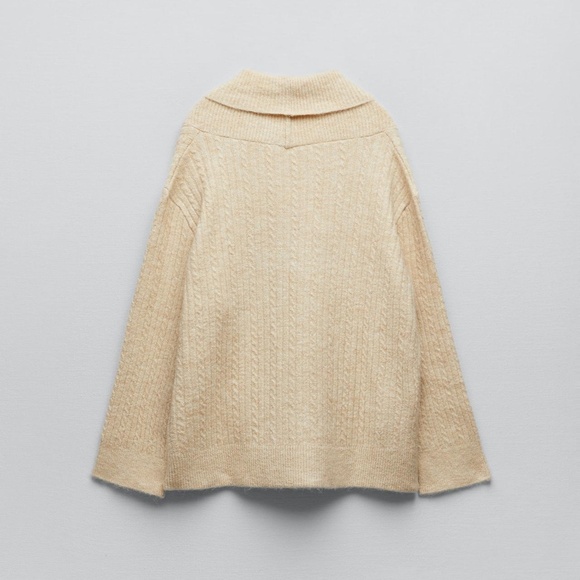 Zara - Rib Cable Knit Sweater - Picture 2 of 10
